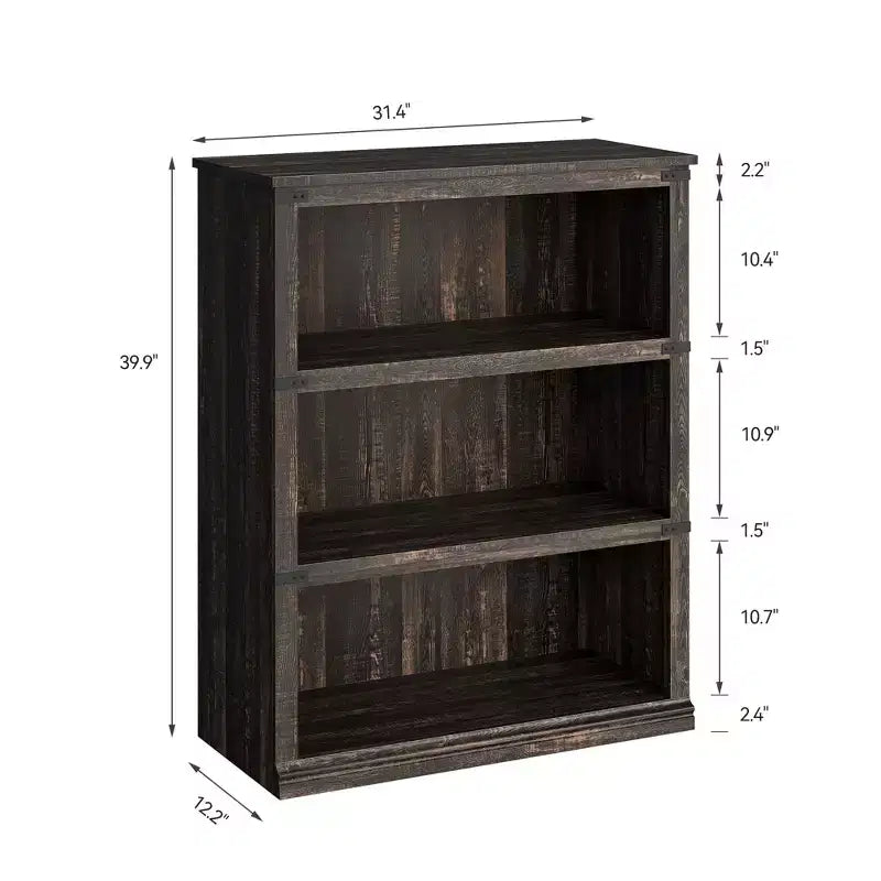 Libreria a 3 ripiani, Scaffale portagioie in legno indipendente, Espositore portaoggetti, Unità di scaffalatura per esposizione
