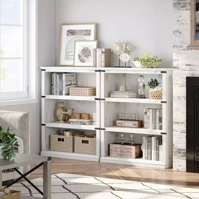 Libreria a 3 ripiani, Scaffale portagioie in legno indipendente, Espositore portaoggetti, Unità di scaffalatura per esposizione