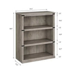 Libreria a 3 ripiani, Scaffale portagioie in legno indipendente, Espositore portaoggetti, Unità di scaffalatura per esposizione
