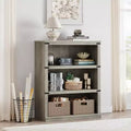 GustoWave 3 Tier Bookcase, Freestanding Wooden Bookshelf Storage Organizer Display Shelf, Bookcase Shelving Unit for Displa