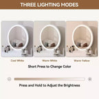 31.5 Toeletta Trucco con Specchio a LED