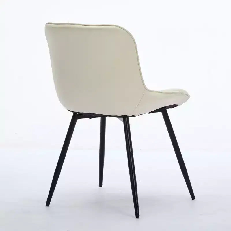 Set di 2 sedie da pranzo, sedia da cucina moderna di metà secolo, comoda sedia da cena imbottita in ecopelle