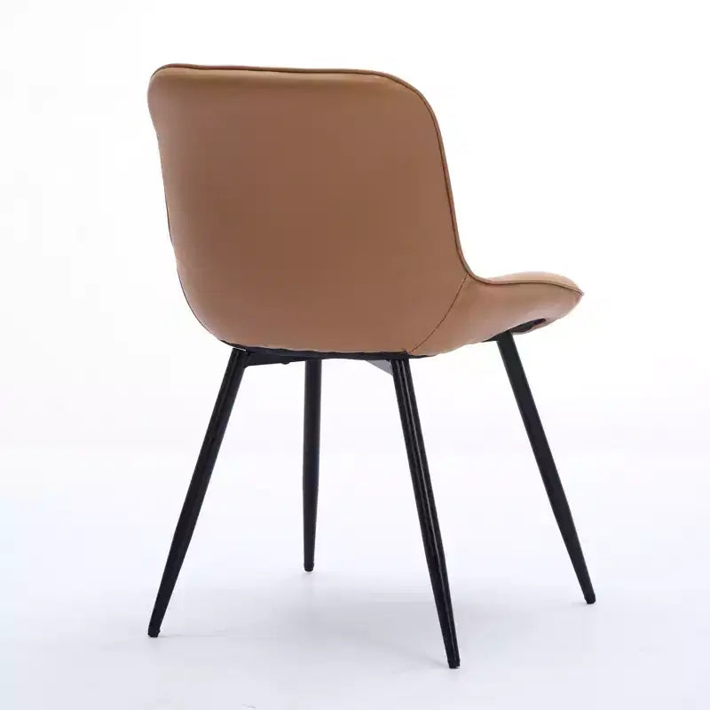 Set di 2 sedie da pranzo, sedia da cucina moderna di metà secolo, comoda sedia da cena imbottita in ecopelle