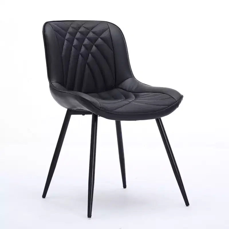 Set di 2 sedie da pranzo, sedia da cucina moderna di metà secolo, comoda sedia da cena imbottita in ecopelle
