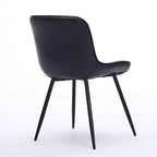 Set di 2 sedie da pranzo, sedia da cucina moderna di metà secolo, comoda sedia da cena imbottita in ecopelle