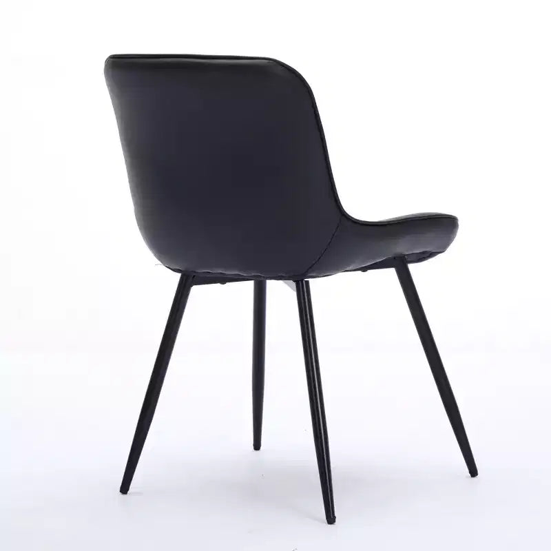 Set di 2 sedie da pranzo, sedia da cucina moderna di metà secolo, comoda sedia da cena imbottita in ecopelle