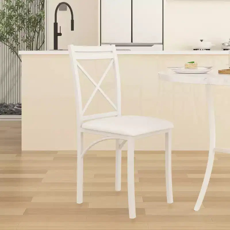 Set da pranzo da 5 pezzi per 4 persone, tavolo da pranzo in finto marmo con 4 sedie per cucina, piccoli spazi, nero/bianco