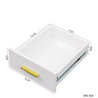 Toeletta da Trucco con Specchio, Mobile Contenitore Moderno con 4 Cassetti, Cassettiera in Legno con Comodino per Camera da Letto