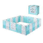 Box per Bambini, Recinto Pieghevole Portatile Migliorato per Neonati con Pannello Gioco e Cancello di Sicurezza