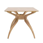 Set da pranzo Megann Mid-Century moderno in legno con 5 pezzi imbottiti in tessuto
