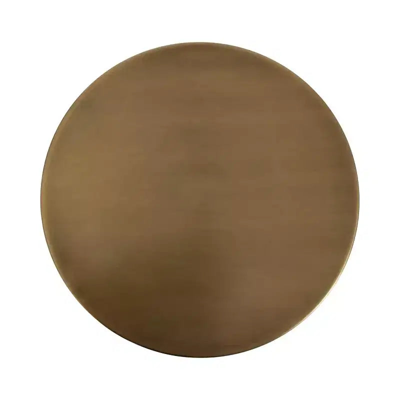Tavolino rotondo in metallo Tira, oro, 35x35x61 cm