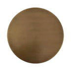 Tavolino rotondo in metallo Tira, oro, 35x35x61 cm