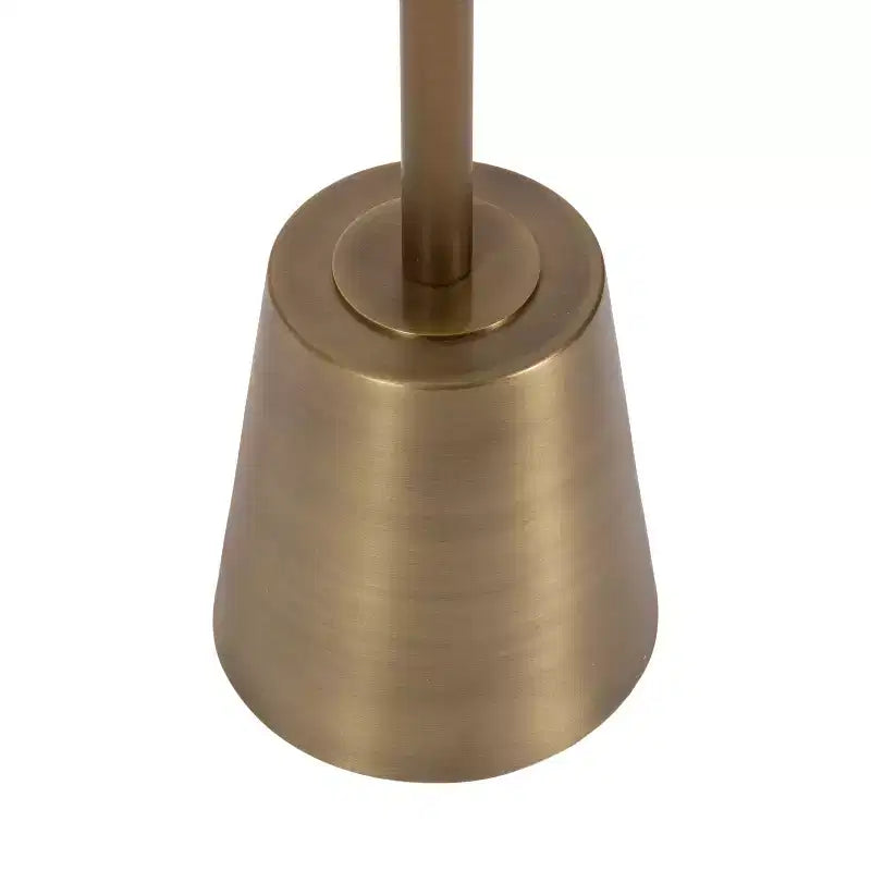 Tavolino rotondo in metallo Tira, oro, 35x35x61 cm