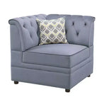 Acme Furniture Bois II Modular Corner Sectional Piece Gray Velvet