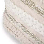 Pouf quadrato Silva naturale - Tessuto a telaio, resistente, leggero, nessun assemblaggio, stile bohémien