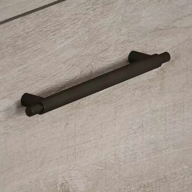 Tavolino Key West con vano portaoggetti - Maniglie in bronzo anticato, scomparti aperti