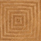 Tavolino da Caffè Phoenix Moderno Bohemien in Rattan Color Miele Chiaro