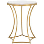 Tavolino d'appoggio Starbella - Bianco/Oro