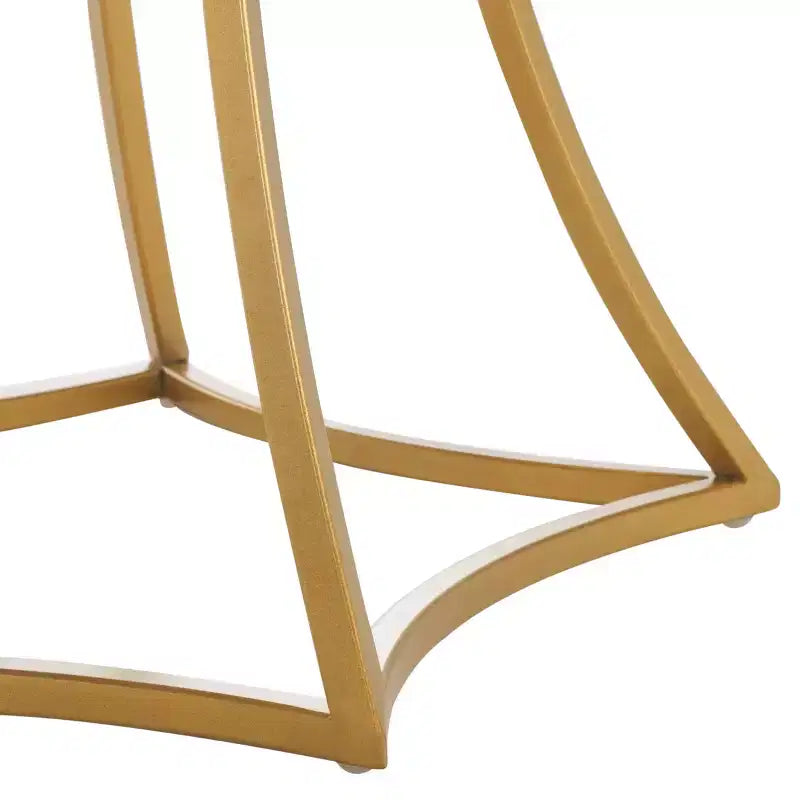 Tavolino d'appoggio Starbella - Bianco/Oro
